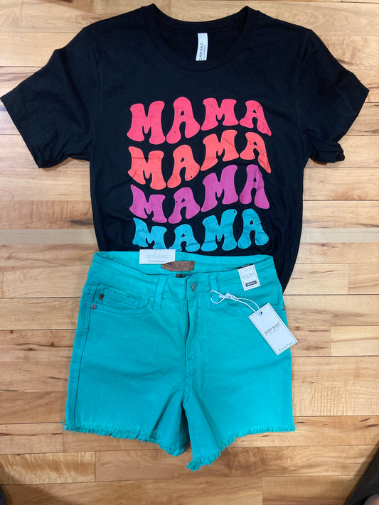 Wavy mama tee