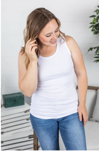 IN STOCK Ava Tank- White